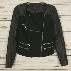 ABS Allen Schwartz Moto Jacket Vegan Leather